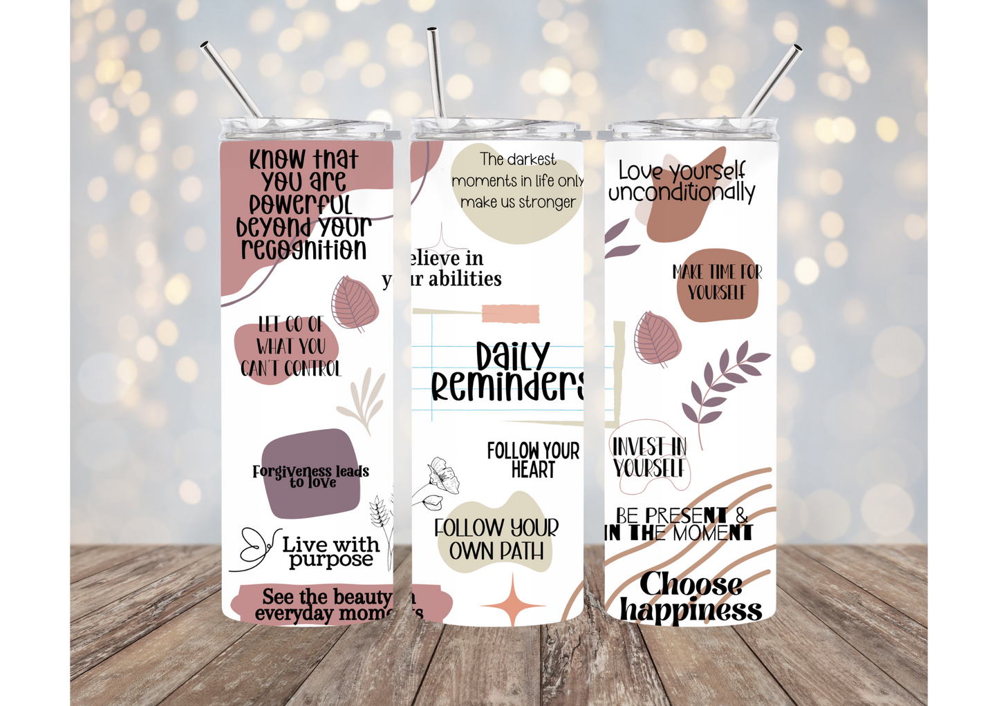 Affirmations Tumbler - Variations Available