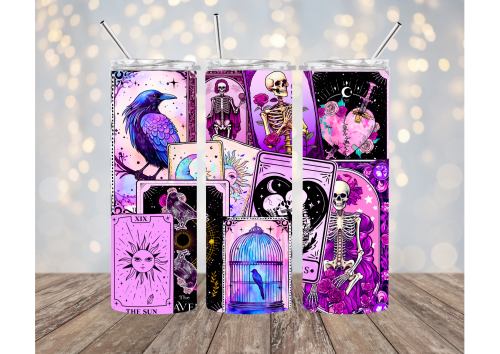 Tarot Card Tumbler - Variations Available