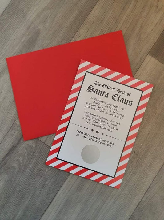 Nice List Scratch Card