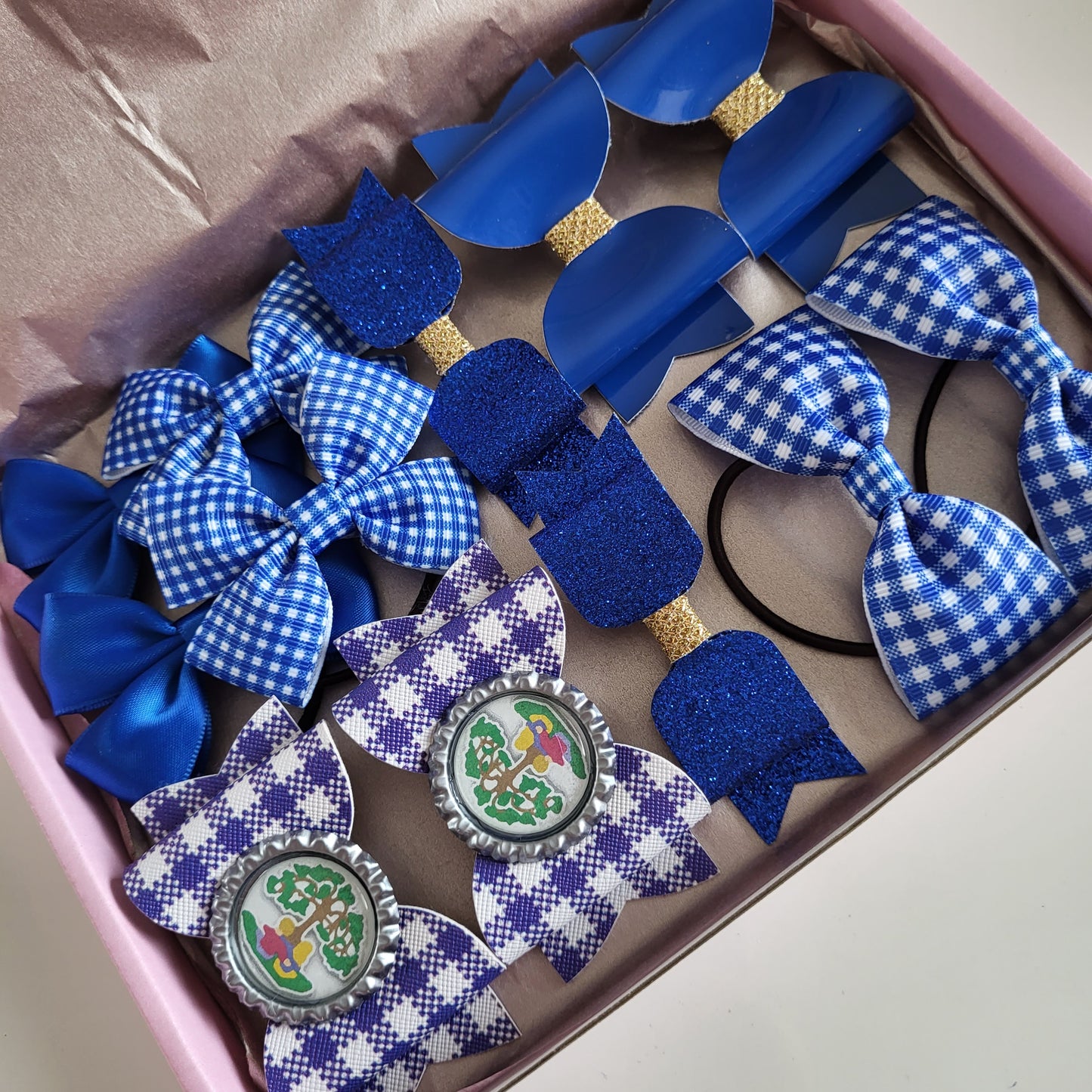 School Bow Box - Royal Blue