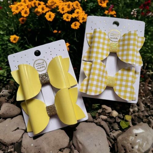 School Pigtail Set - Yellow