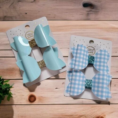 School Pigtail Set - Light Blue