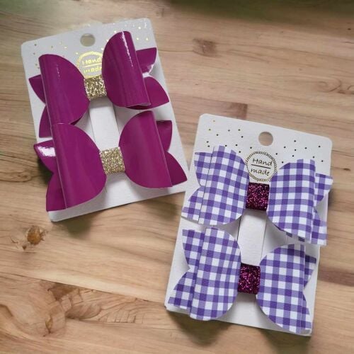 School Pigtail Set - Purple