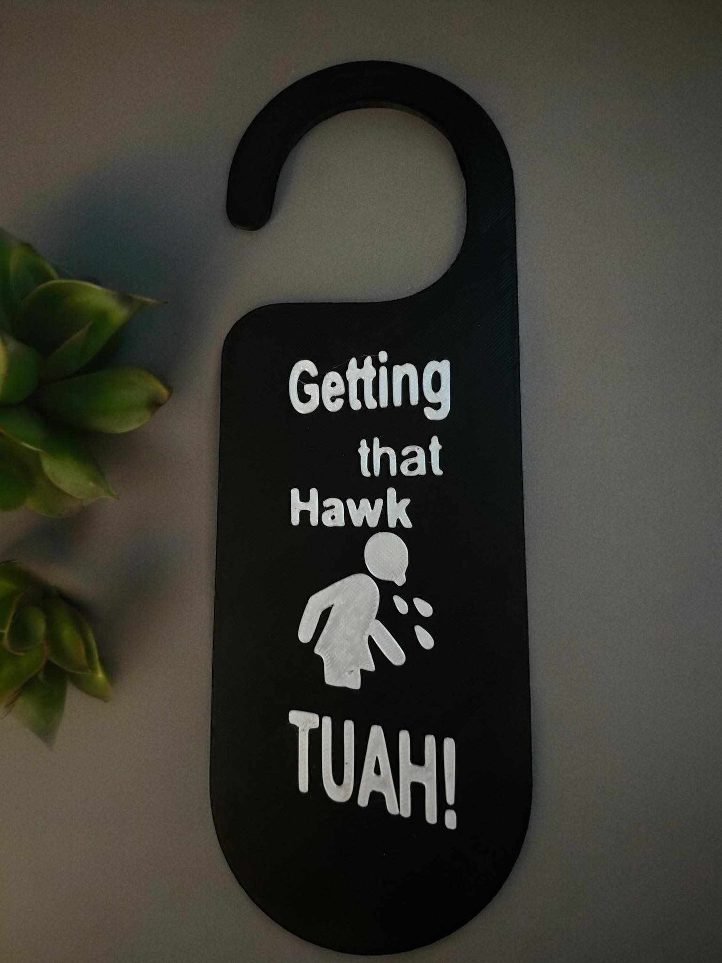 'HAWK TUAH' Door Sign