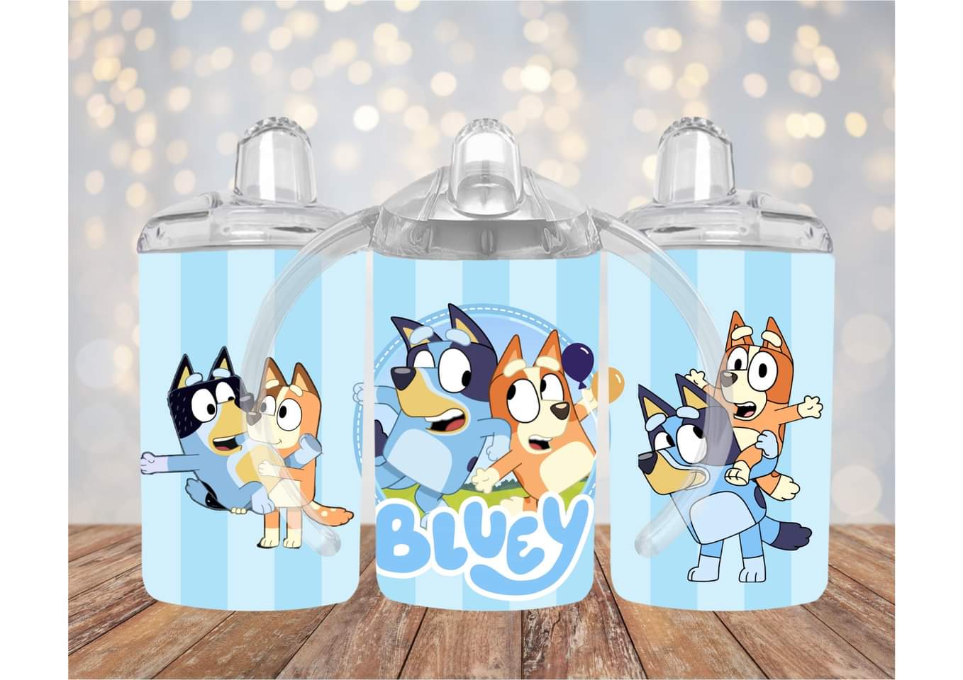 Bluey Blue Stripe Small Tumbler