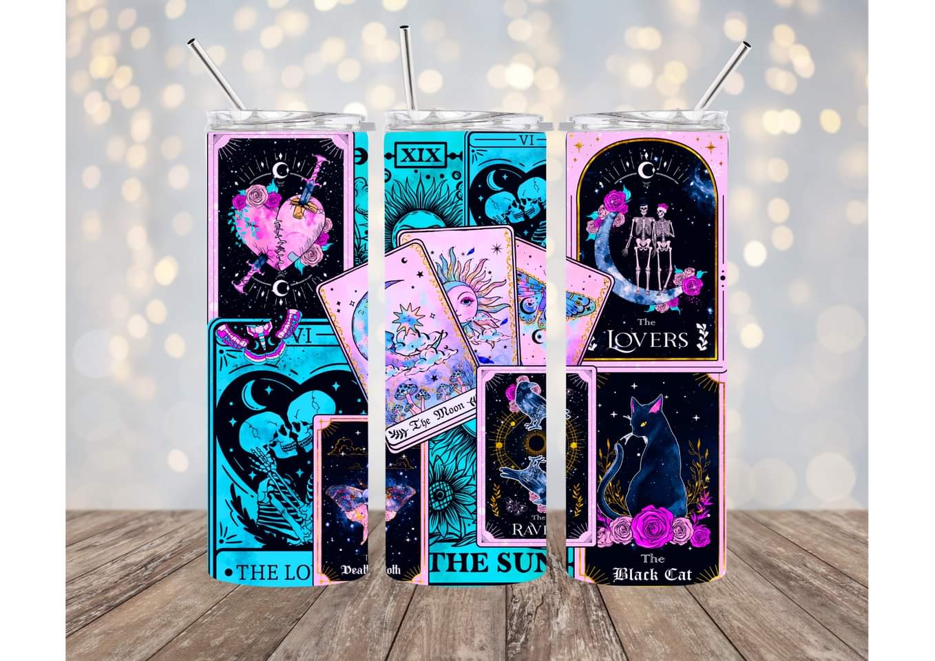 Tarot Card Tumbler - Variatiions Available