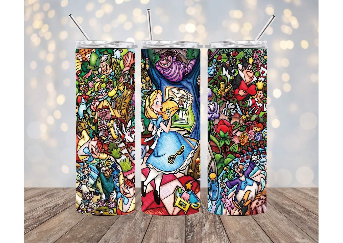 Stained Glass Alice Tumbler