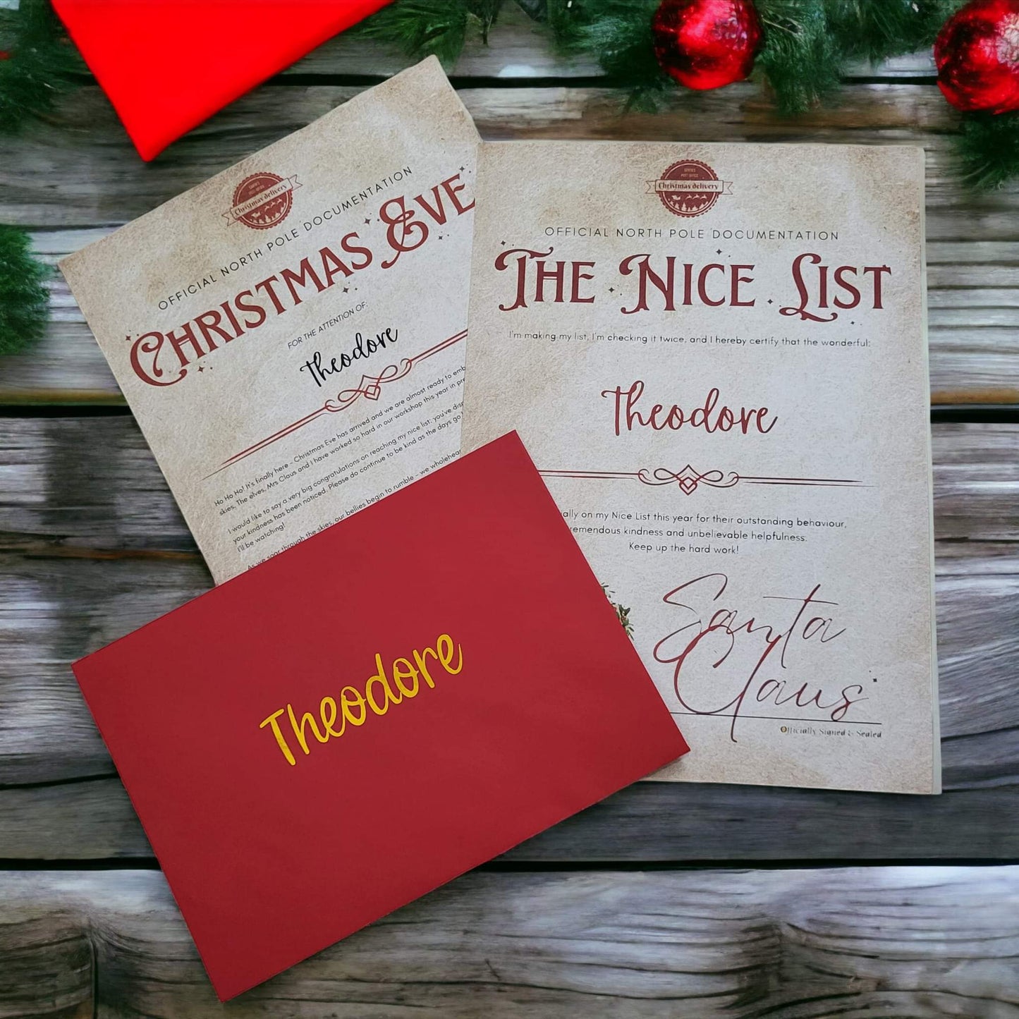 Santa Letter & Certificate